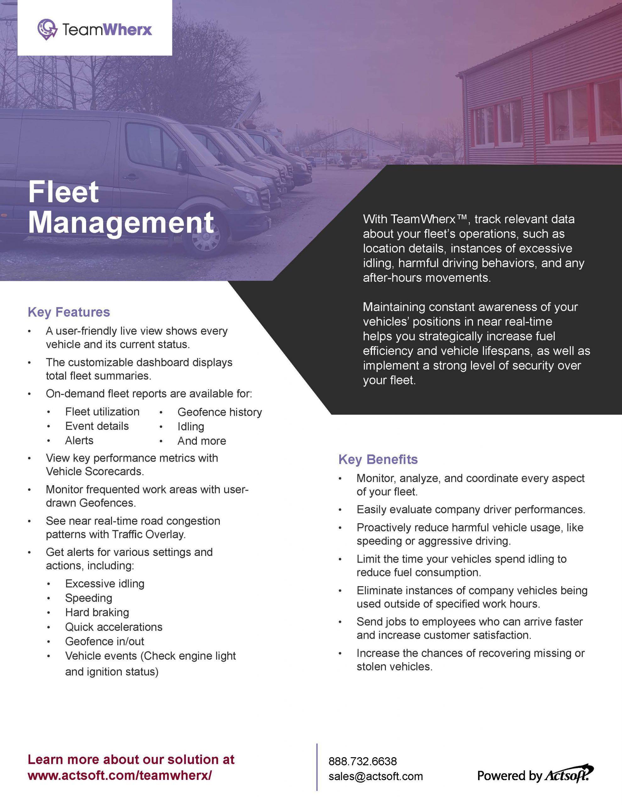 Fleet Management One-Pager