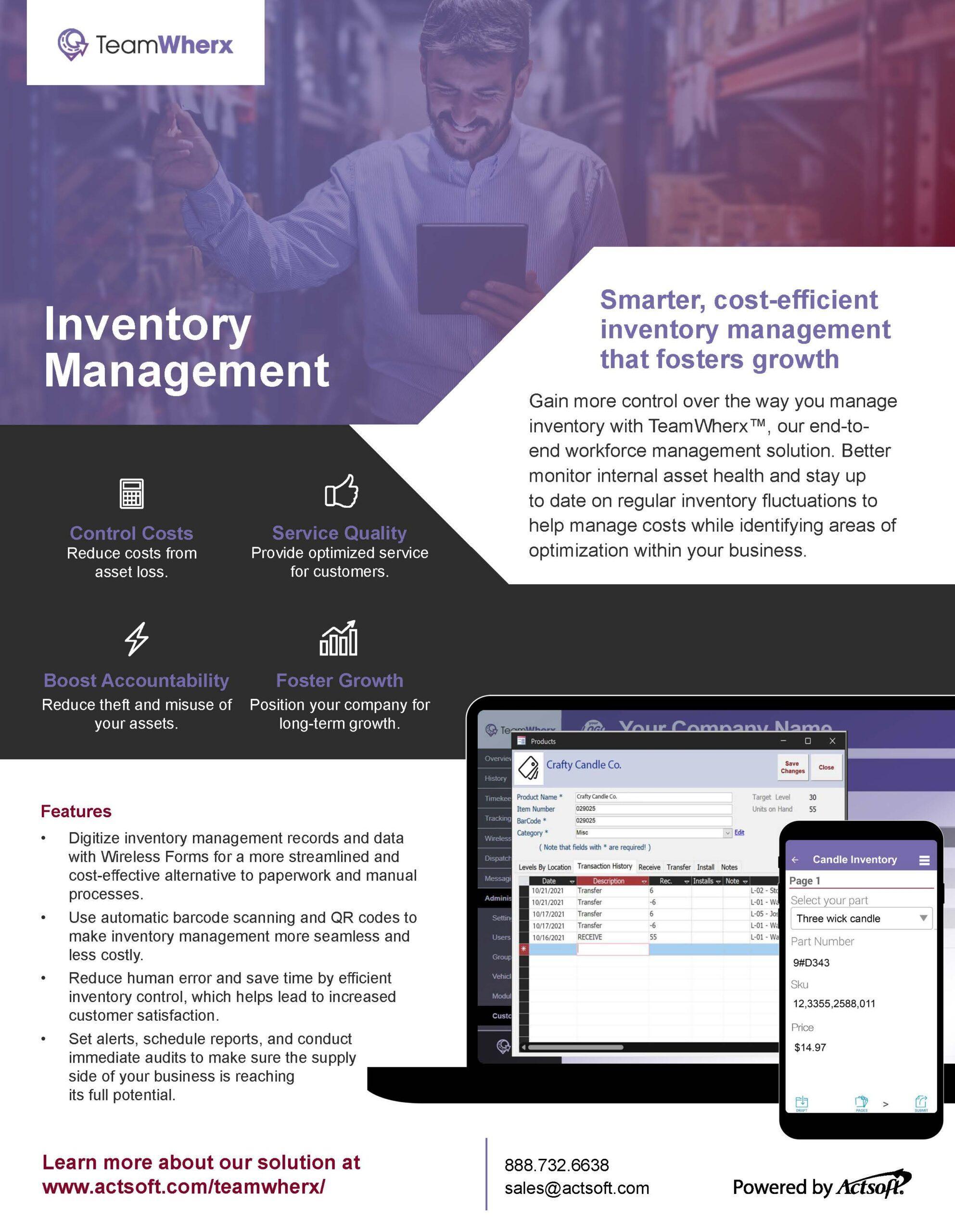 Inventory Management One-Pager