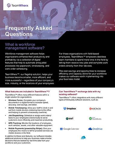 FAQ One-Pager