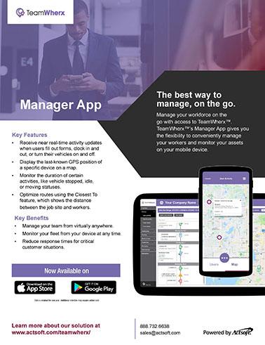 Manager App One-Pager