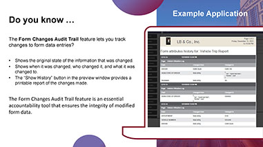 Form Changes Audit Trail